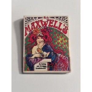 RG Maxwell’s Restaurant Matchbook Empty Vintage 70s Dallas Houston San Antonio